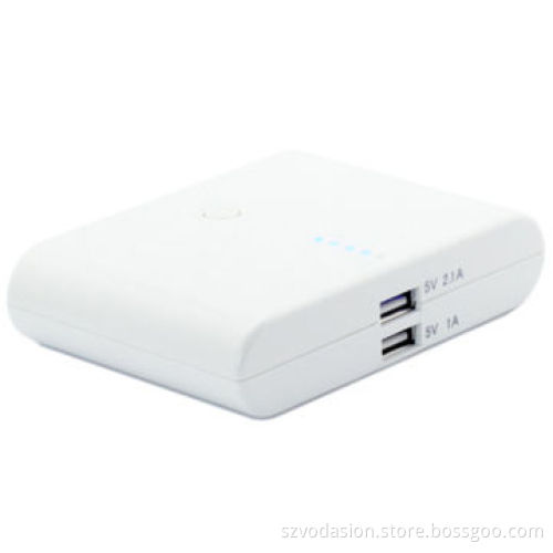 High capacity dual output pocket power bank charger for iPhone/iPad